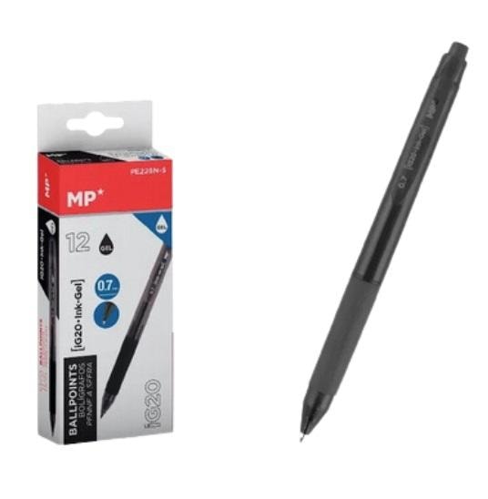 Gel pen black (12pcs) - ideal for writing