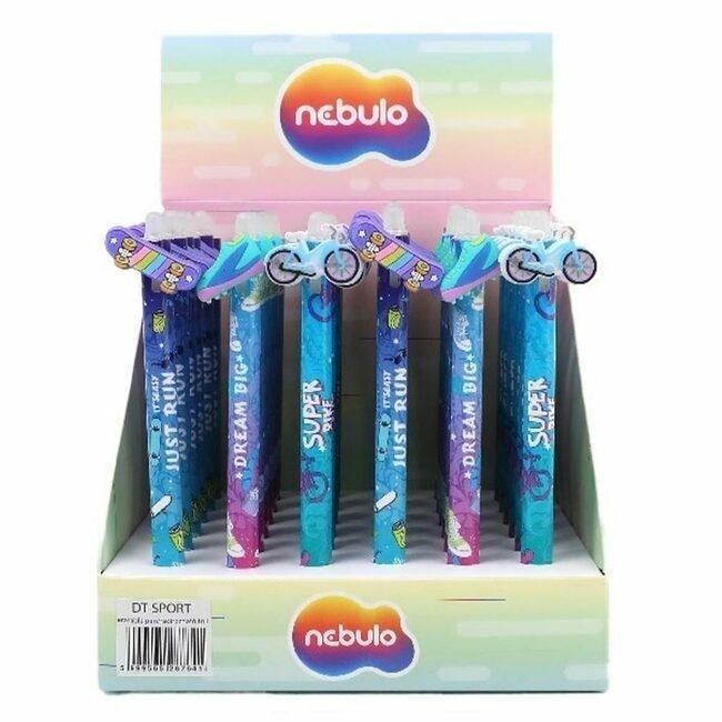 Gel pen erasable sport blue - write without worries!