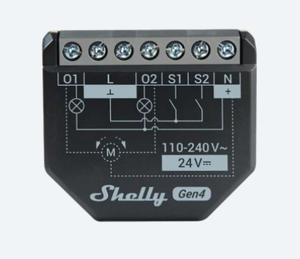 Shelly 2PM Gen4 - Two-channel WiFi controller with energy measurement