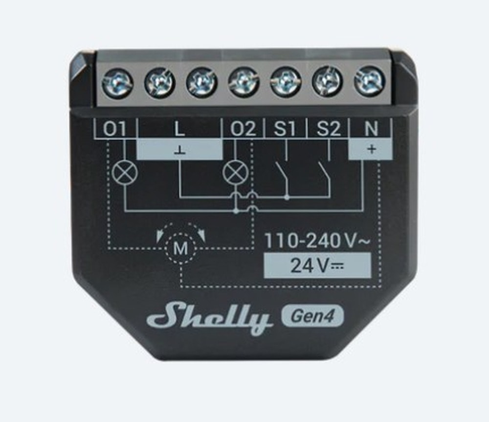Shelly 2PM Gen4 - Two-channel WiFi controller with energy measurement