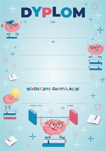 A4 Diploma Brain - perfect gift for scientist