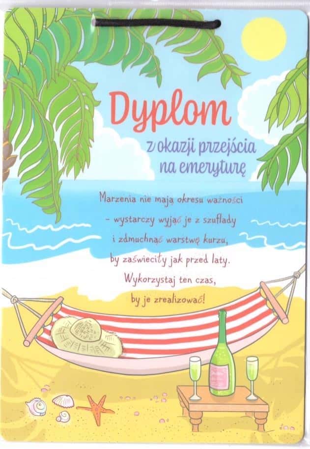 Diploma - retirement - farewell gift