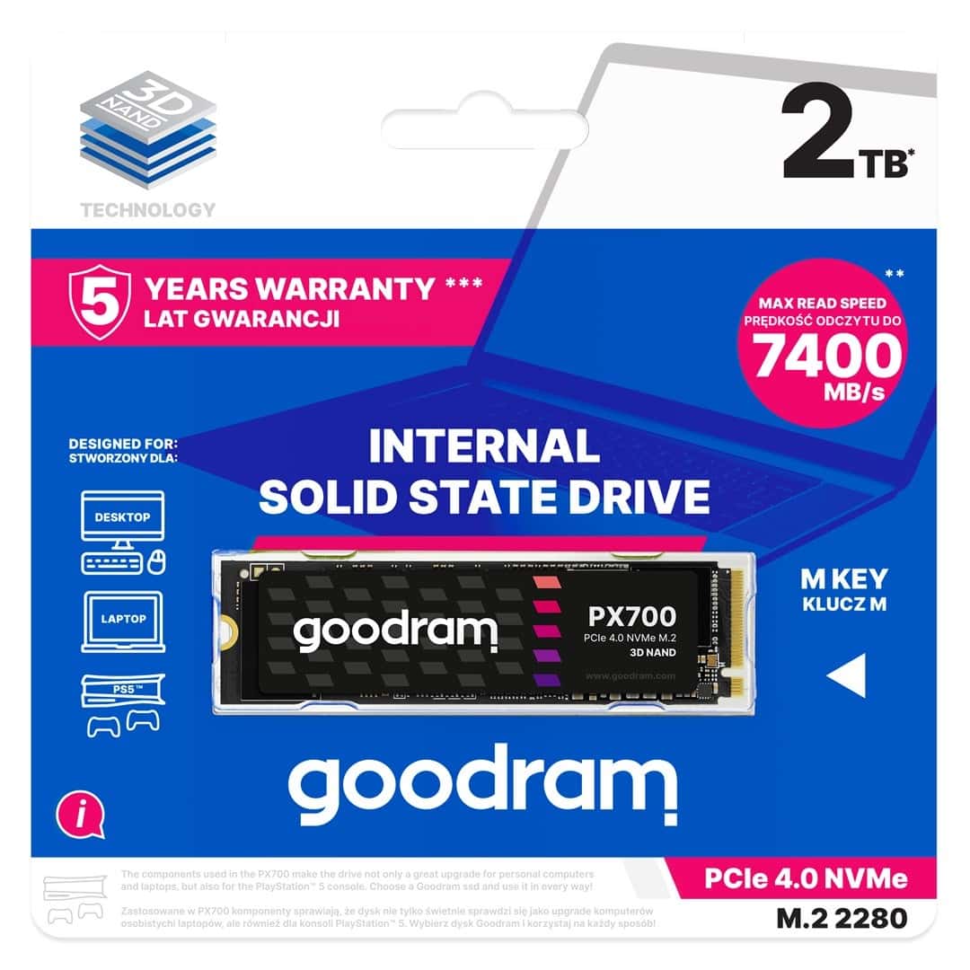 GOODRAM PX700 - SSD M.2 PCIe 4x4 2TB Retail