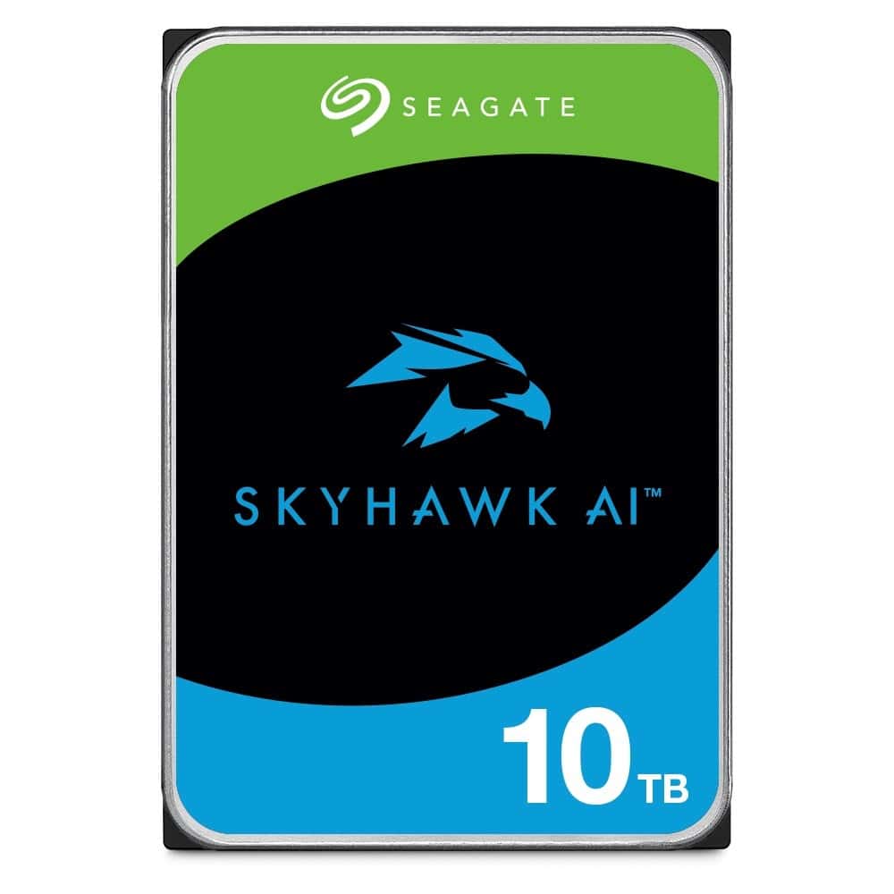 Seagate Skyhawk AI ST10000VE001 - 10 TB Hard Drive for Surveillance
