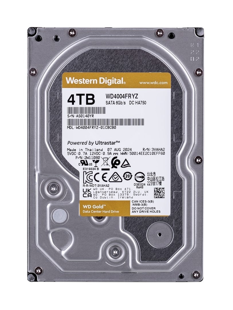 WD Gold DC HA750 - 4 TB SATA 3.5 inch Server Hard Drive