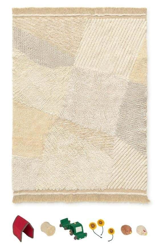 Cotton Rug Fields 120x170 cm - Farm fun for your child