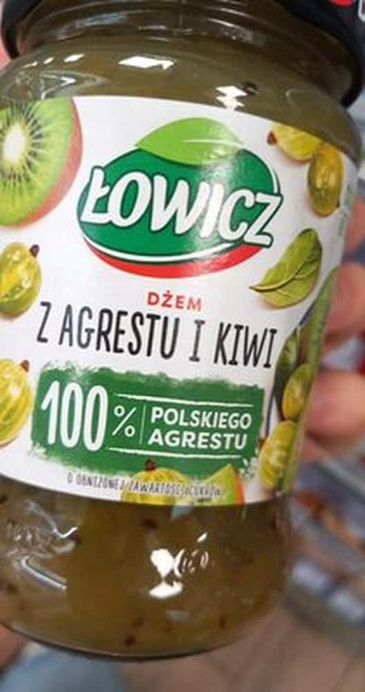 Łowicz Gooseberry and Kiwi Jam 280g - exotic flavor combination