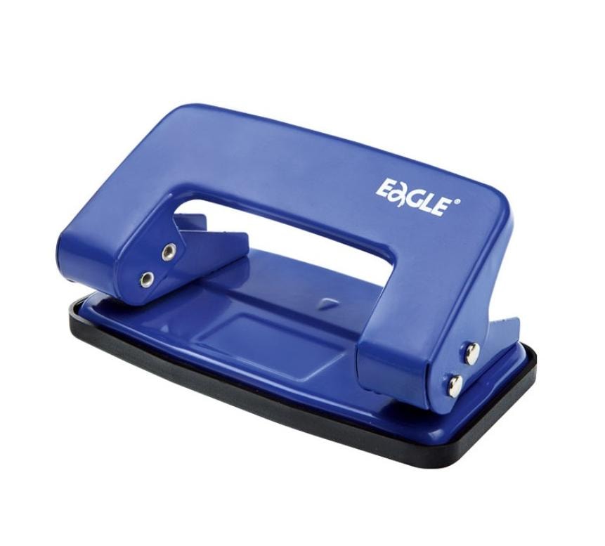 Eagle Hole Punch 709 blue - metal, 8 sheets, reliable
