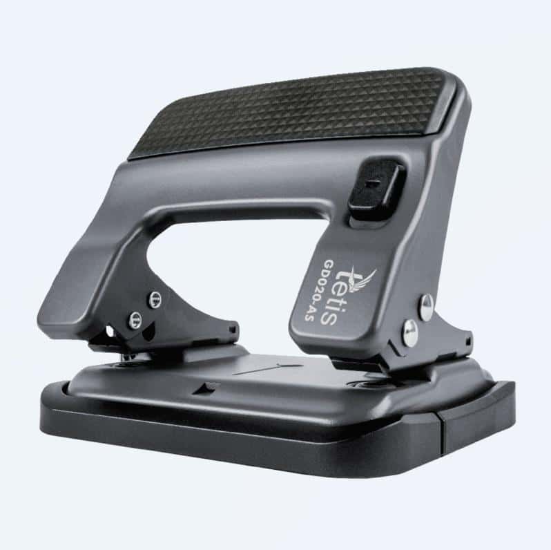 Metal hole punch gray - ideal for office and school