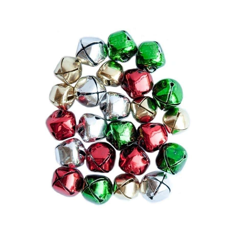 Metal bells - 1 cm, 24 pieces - perfect for DIY projects