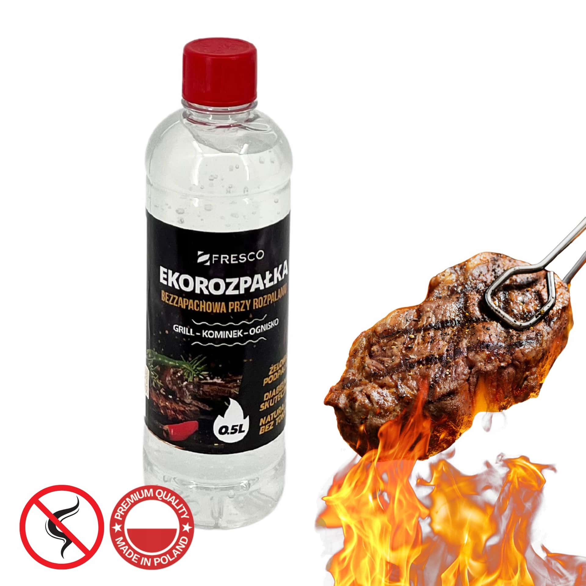 FRESC Eco gel fire starter 500 ml - ideal for grill and fireplace