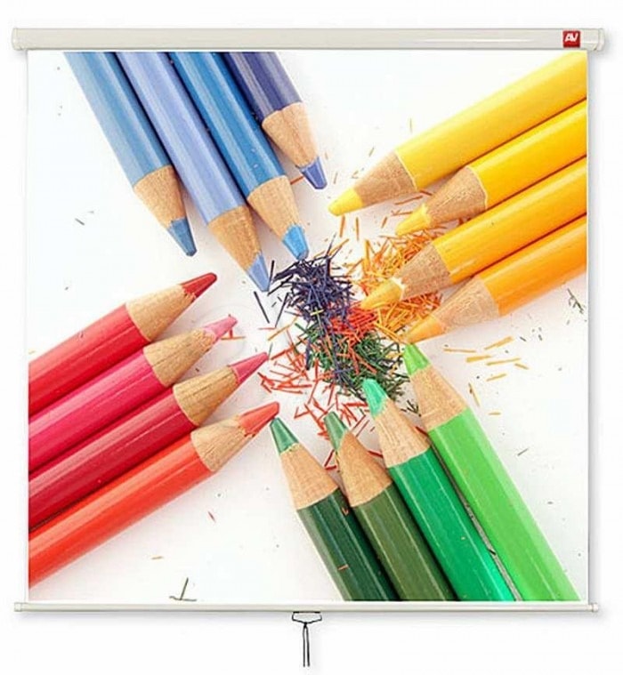 AVTEK WALL STANDARD Projection Screen 200x200 cm - perfect for home cinema