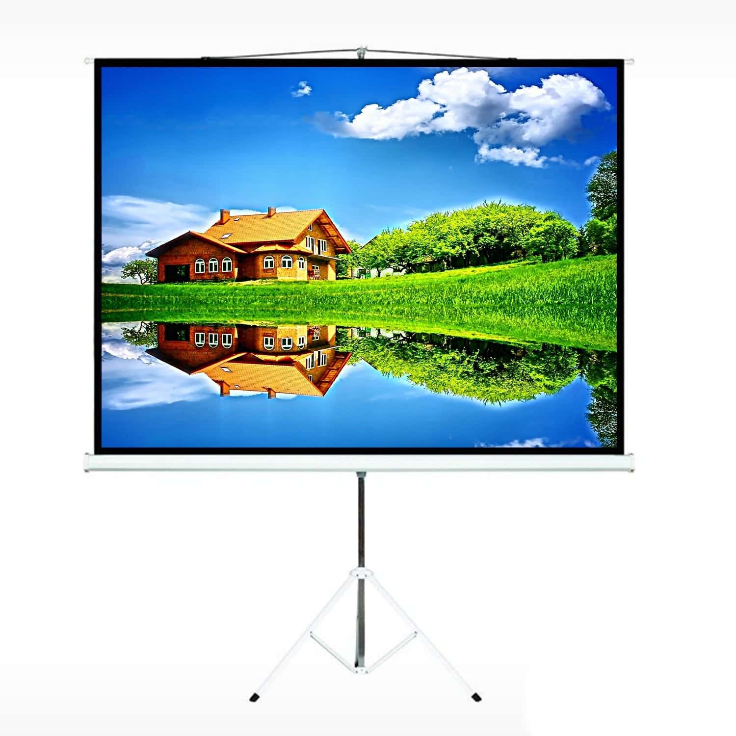 Maclean Projection Screen on Stand 72" - ideal for home cinema