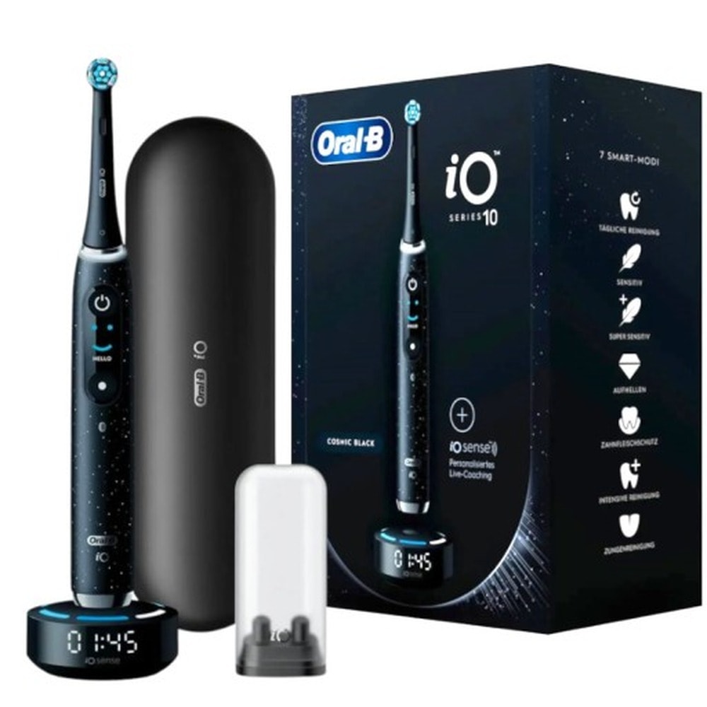 Oral-B iO Series 10 Cosmic Black - Electric Toothbrush with Smart Charger