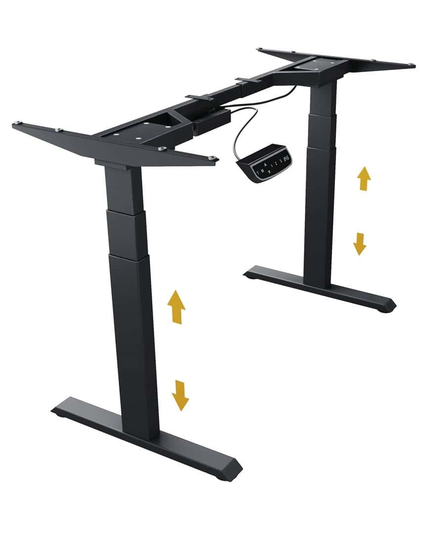 ICY BOX Electric desk with 2 legs IB-EW206B-T - perfect for standing work