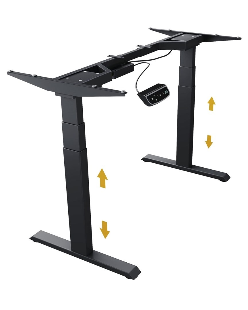 ICY BOX Electric desk with 2 legs IB-EW206B-T - perfect for standing work