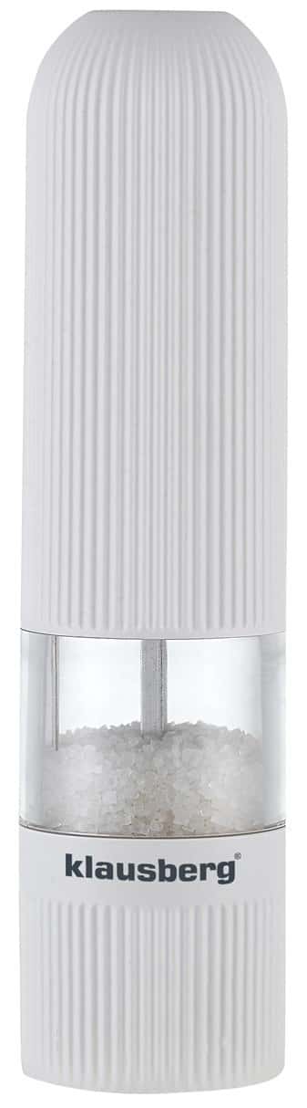 Klausberg Electric spice grinder, white - perfect for every kitchen