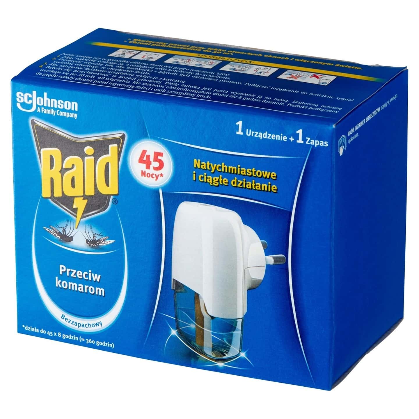 Raid Electric air freshener with liquid - 45 nights of peace