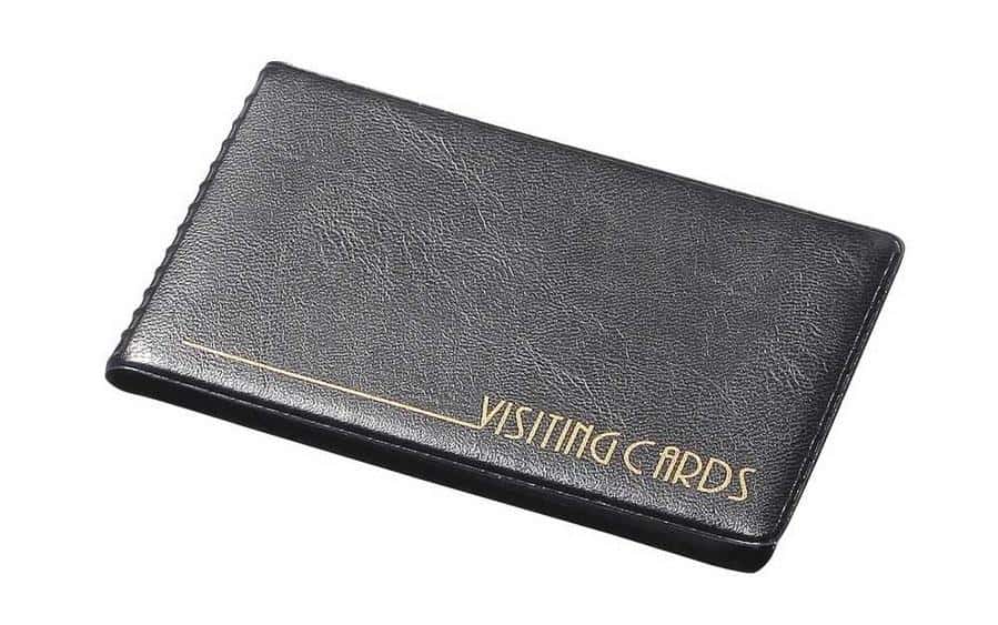 Magnetic card holder PVC black - ideal for storing cards