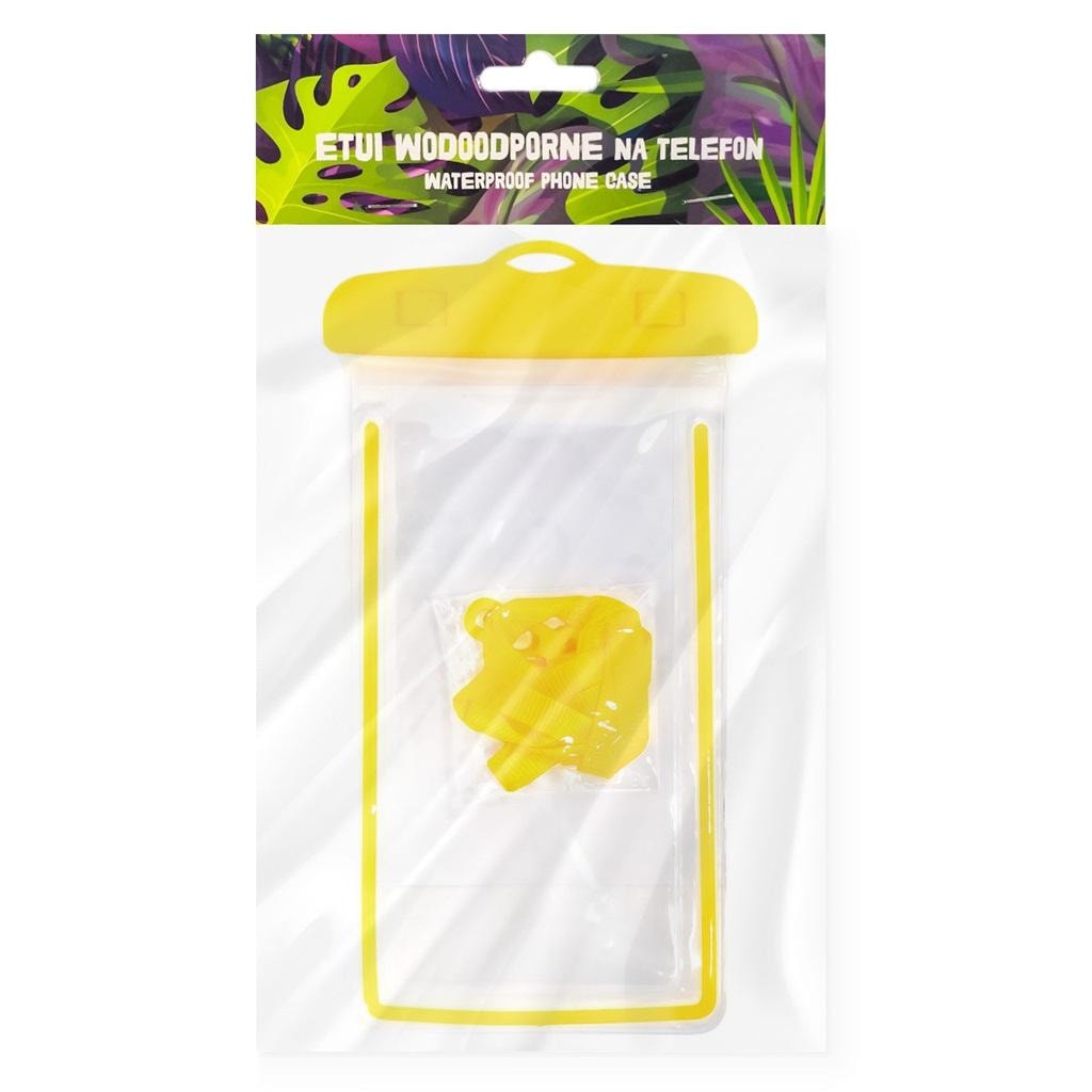 Waterproof phone case yellow - perfect for vacation
