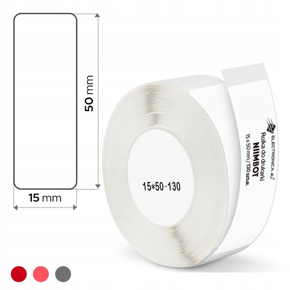 Niimbot Thermal Labels 25x30mm - white, ideal for printer