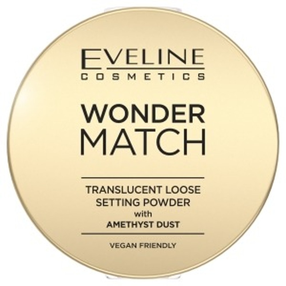 Eveline Cosmetics Wonder Match Loose Powder - Brightening & Mattifying with Amethyst Dust