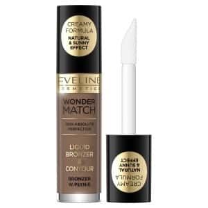 Eveline Wonder Match Liquid Bronzer 02 - Highlight features and add glow