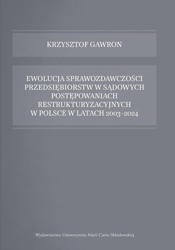 Evolution of corporate reporting - Monograph by Krzysztof Gawron