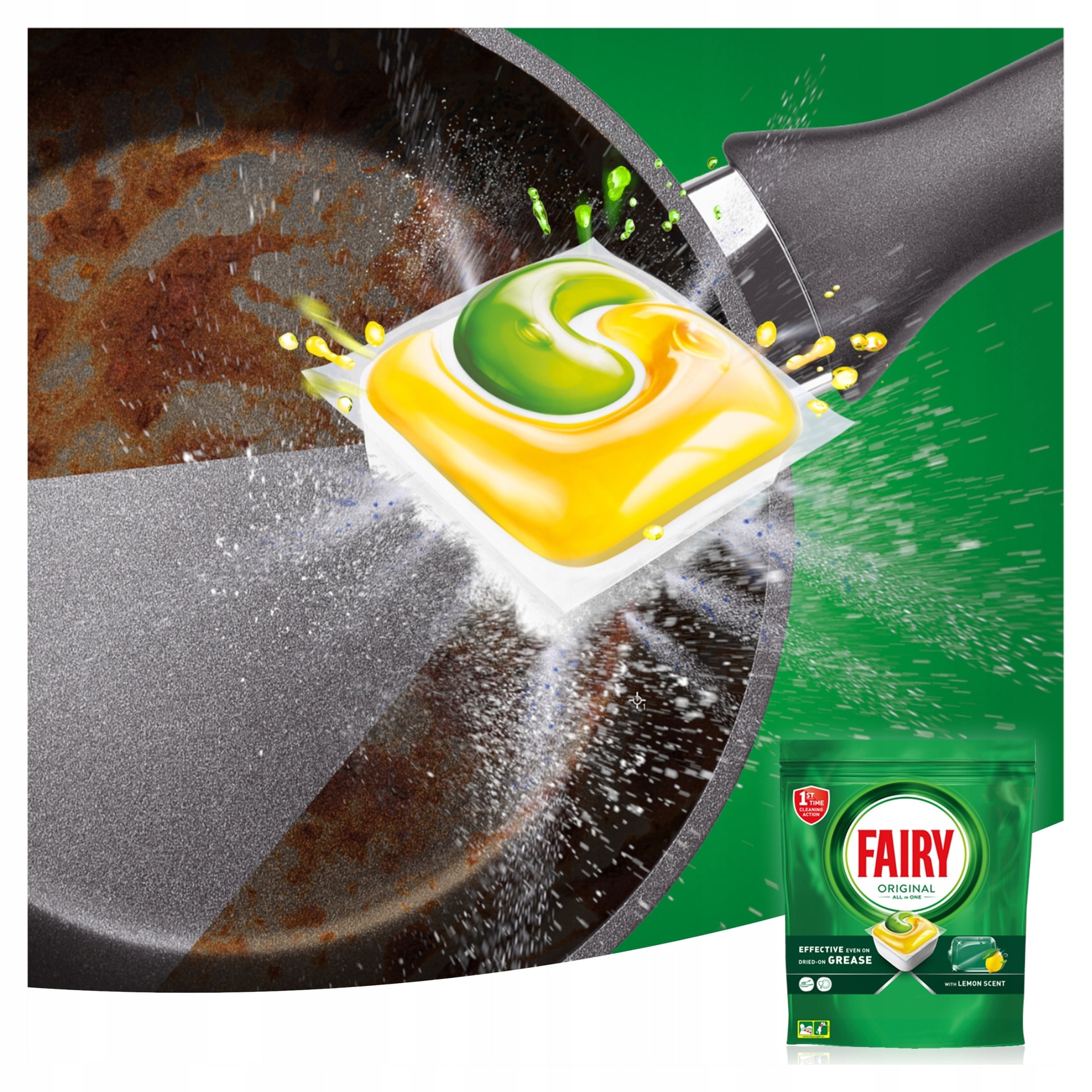 Fairy Original - Dishwasher Capsules - 100 Pieces - unparalleled cleanliness