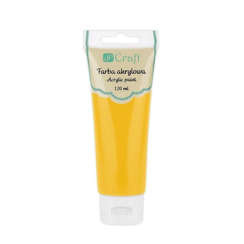 Dark yellow acrylic paint 120 ml - perfect for your projects