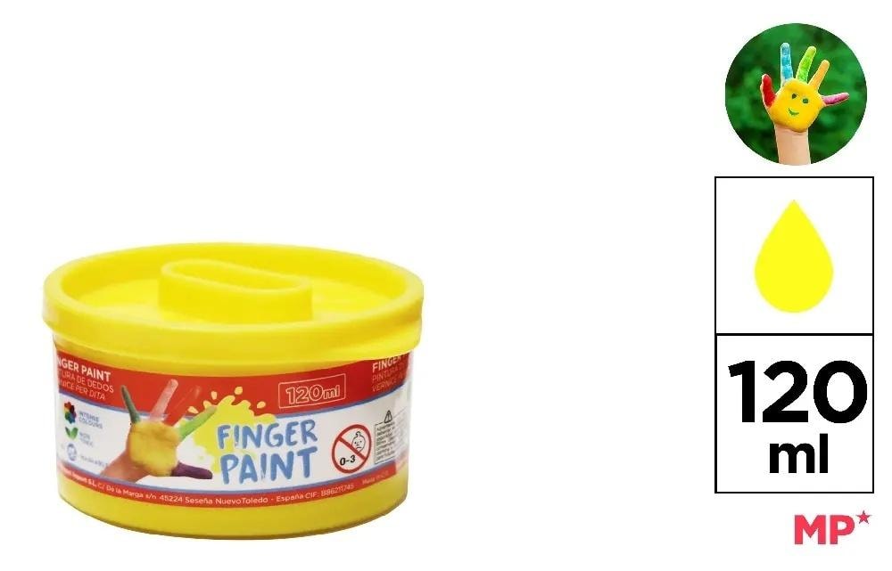 MP Main Paper Finger paints yellow 120 ml - 6 pieces set