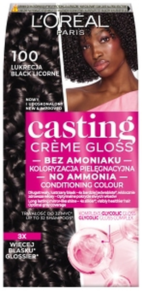 L'Oréal Paris Casting Crème Gloss 100 Licorice - Hair dye for a natural effect