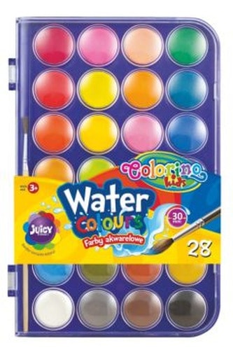 Colorino Kids Watercolor paints - 28 colors for little artists