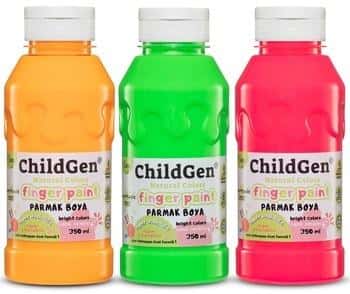 ChildGen Finger Paints 3 x 350 ml - Neon Colors