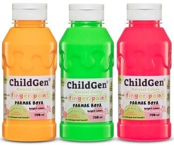 ChildGen Finger Paints 3 x 350 ml - Neon Colors