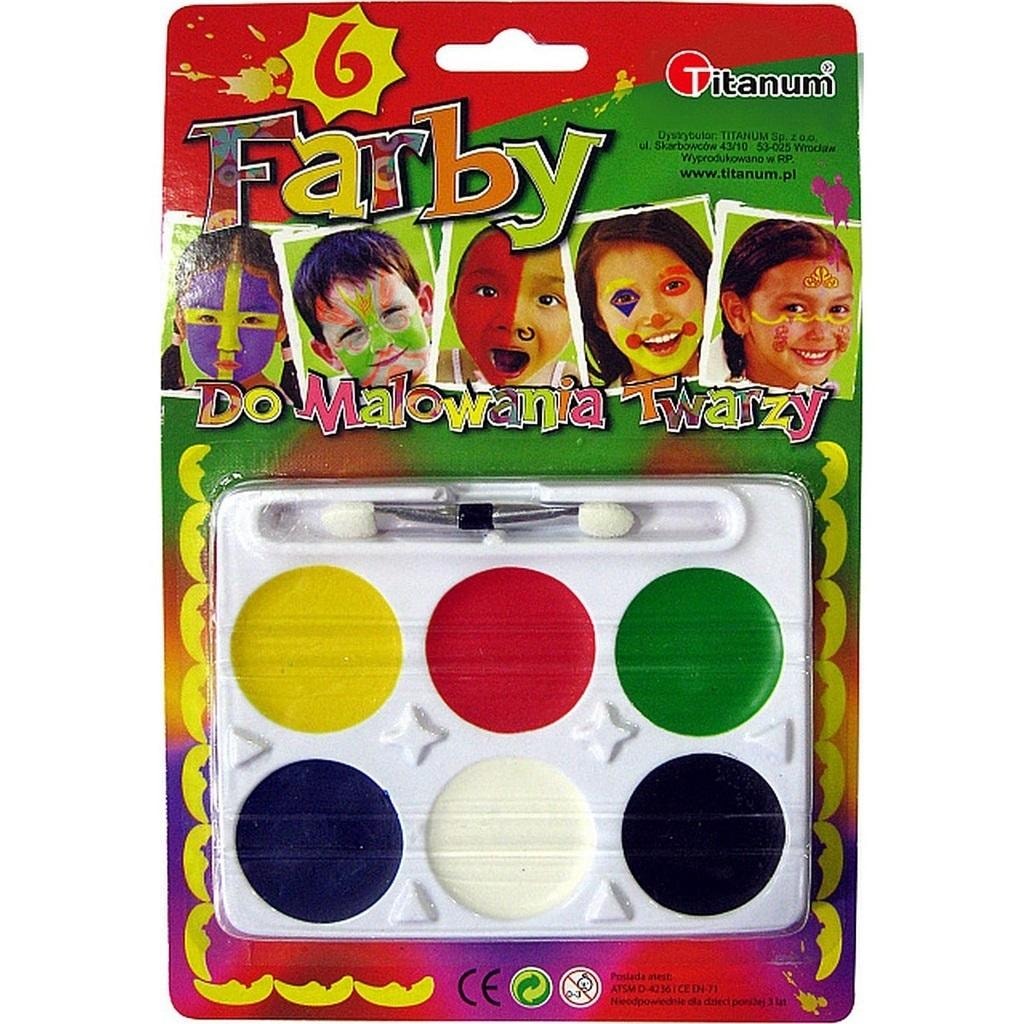 Hasta - Face Paints 6 Colors - safe and easy to use