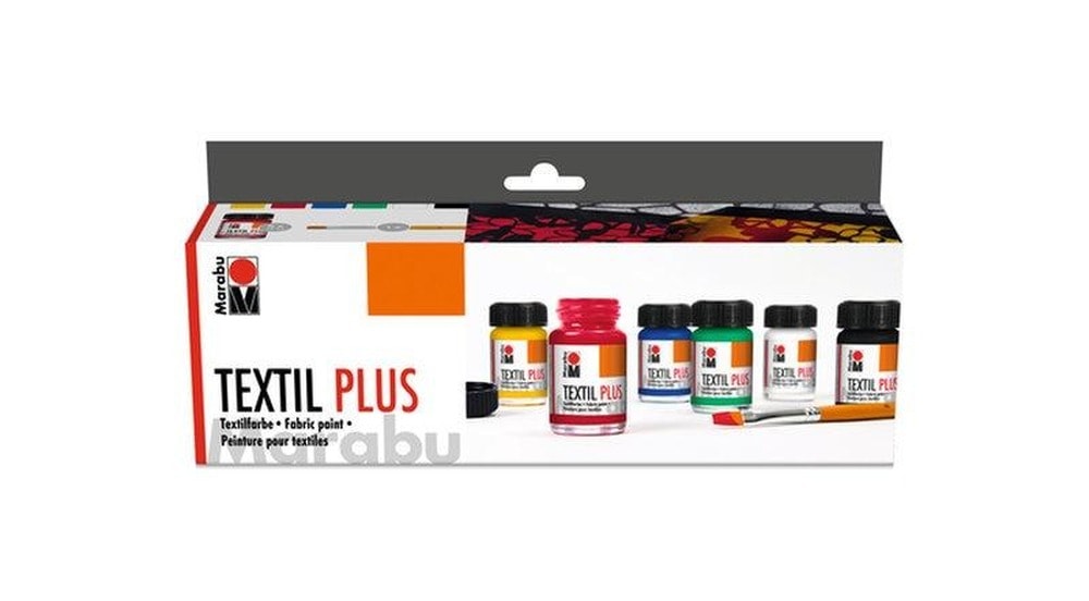Marabu Textile plus fabric paints starter 15ml 6 colors