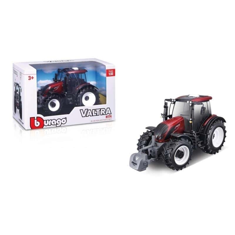 Bburago Tractor Valtra N174 Red BW PB 1:32 - Collector's Model
