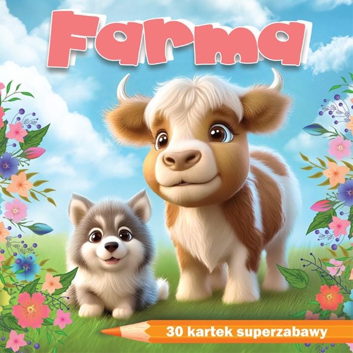 Farma - Coloring book notepad for children - 30 sheets of super fun