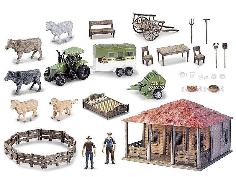 Farm playset with figures, accessories and vehicles - perfect gift for children