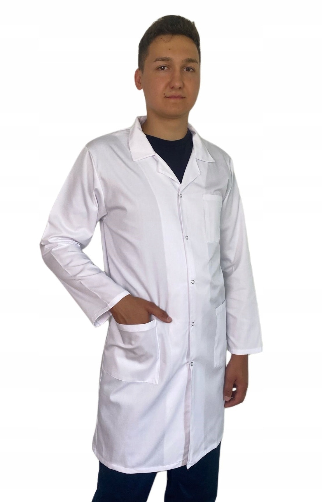 Men's Apron White 60 CC - Cotton Protective Apron