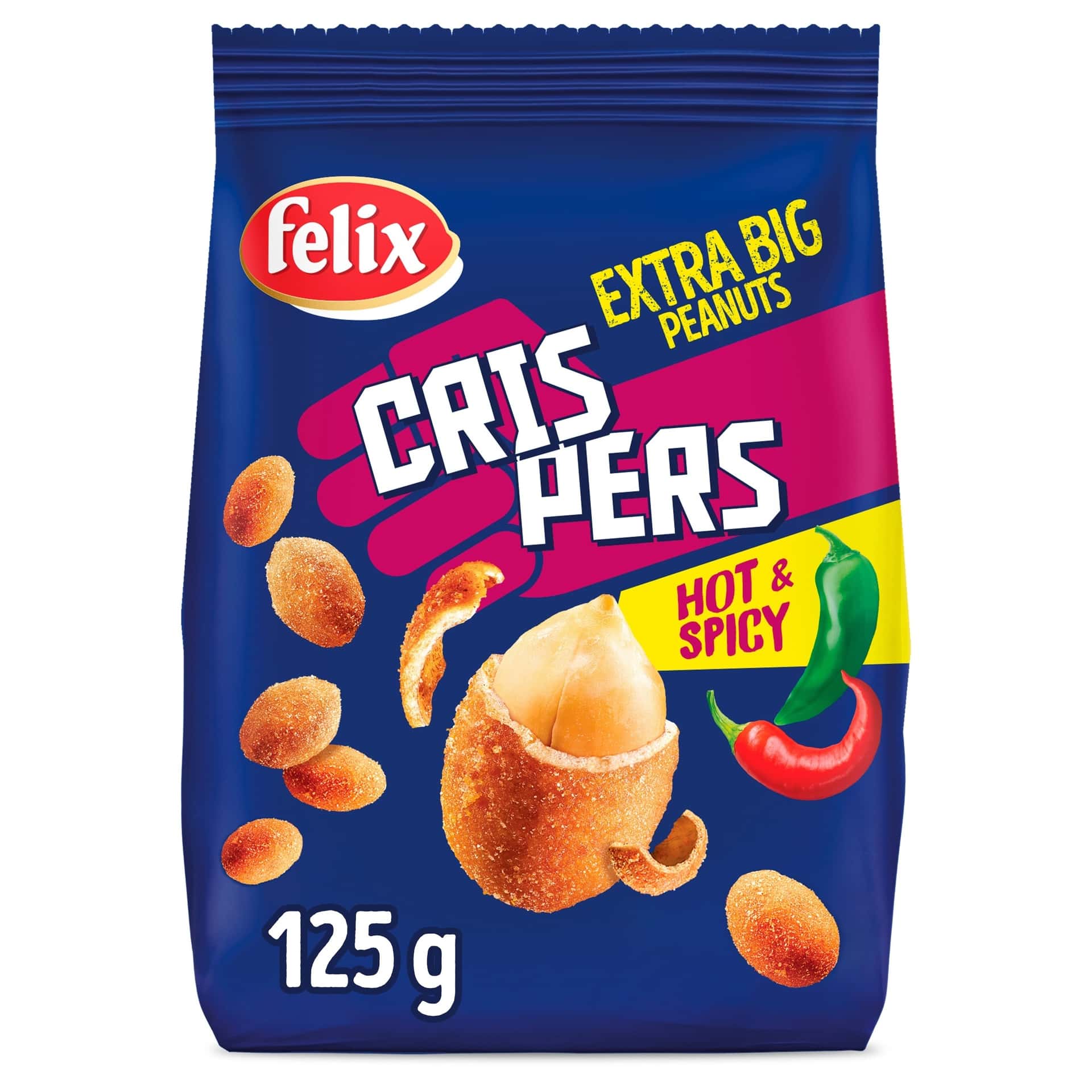 Felix Orz Crispers Paprika - Crunchy paprika flavored chips 125g