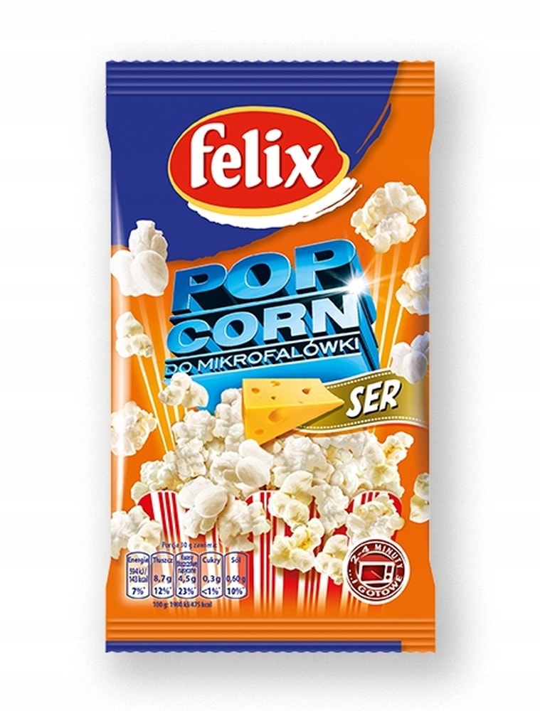 Felix Popco - Cheese Popcorn for Microwave - perfect for movie night