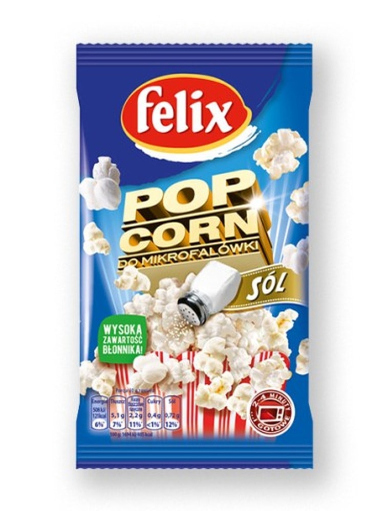 Felix Salted Popcorn 90g - perfect snack for movie night