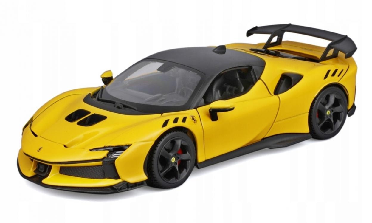 Bburago Ferrari SF90 XX Stradale 4.0 V8 1:24 model Bburago 18-26032 ŻÓŁTY SAMOCHÓD