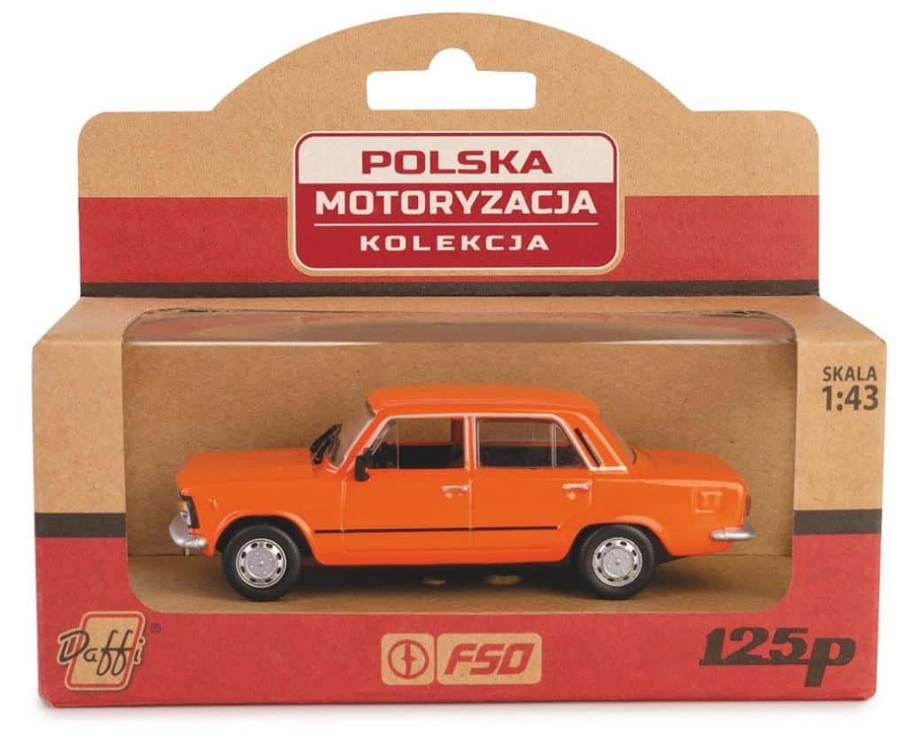 Fiat 125p MR orange - Collector's model of the iconic car