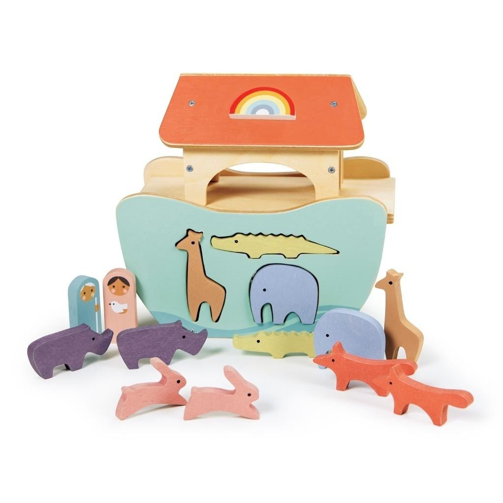 Tender Leaf Toys Wooden Noah's Ark - Play figures for children