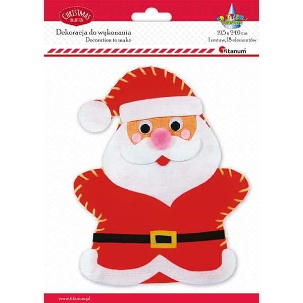Titanum Felt Santa Claus to assemble - creative Christmas set