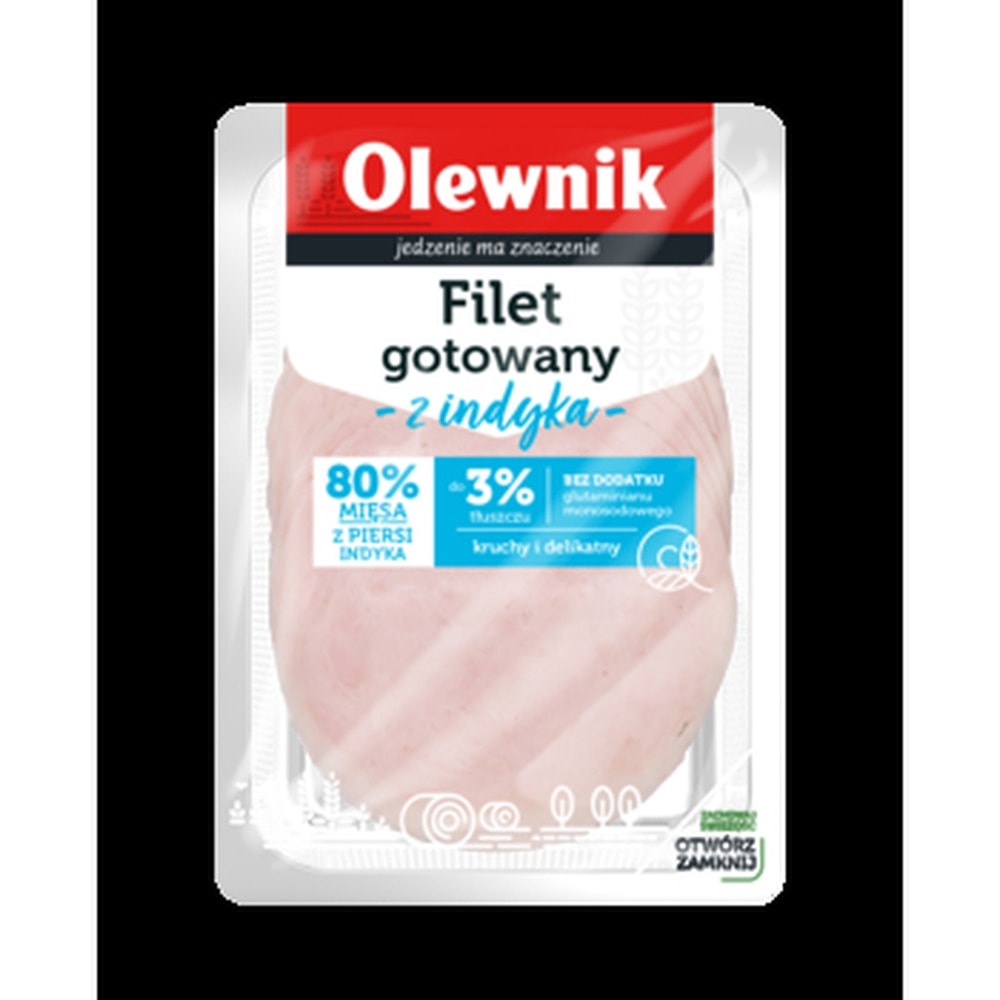 OLB Cooked turkey fillet sliced 100g - delicate and healthy
