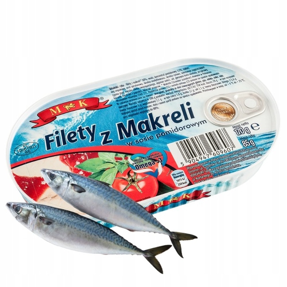 MK Mackerel Fillet in Tomato Sauce - classic taste, perfect for lunch